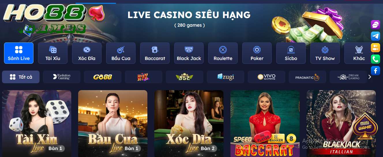 Nhà cái hợp tác với nhiều đơn vị cung cấp phần mềm game hàng đầu